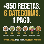 +850 Recetas Anti Inflamatorias - De Hinchada a Liviana