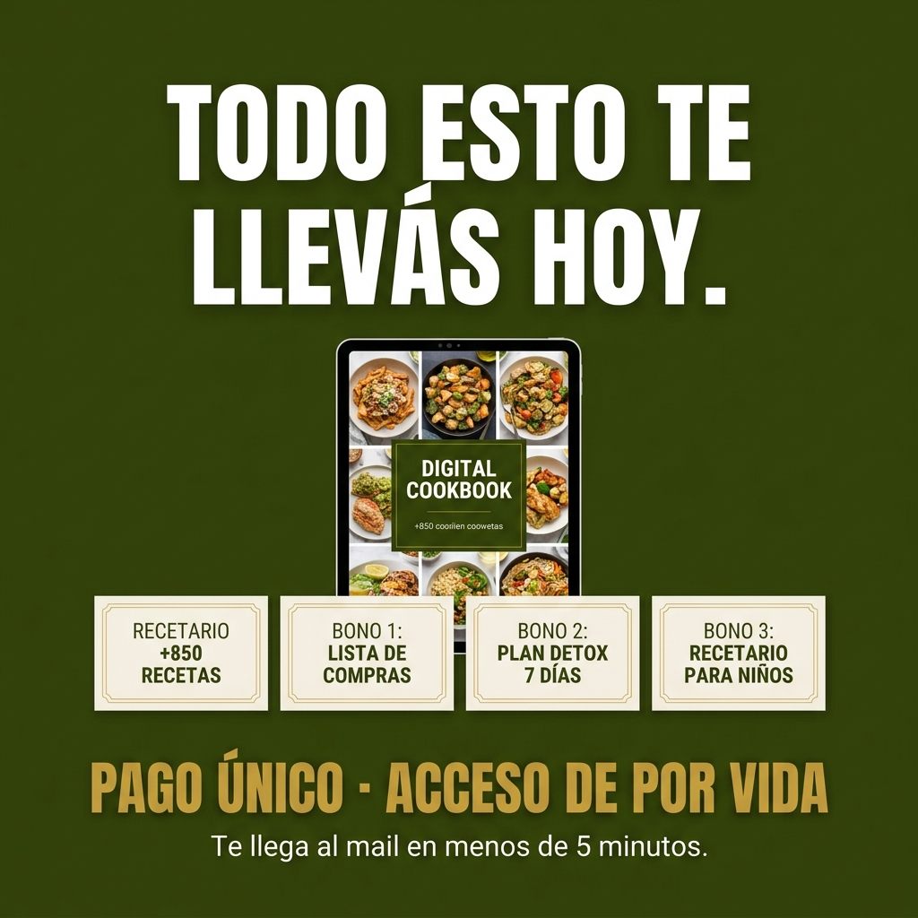 +850 Recetas Anti Inflamatorias - De Hinchada a Liviana